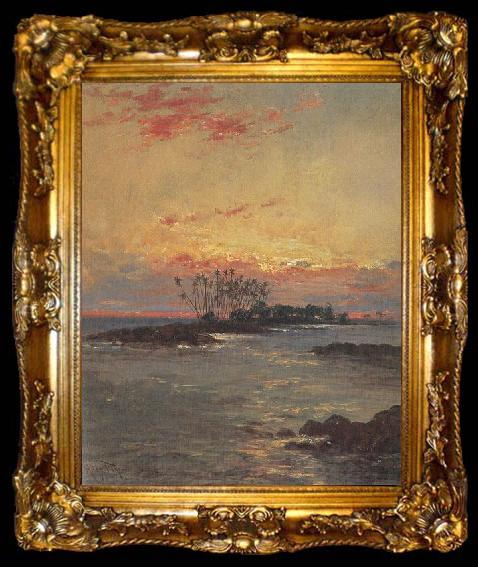 framed  Alvan Fisher Hilo Bay, ta009-2